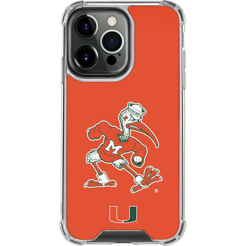University of Miami Sebastian Mascot iPhone 16 Pro Clear Case